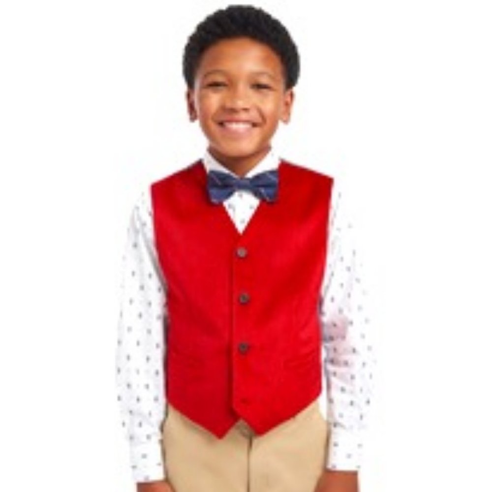 Tommy Hilfiger's Holiday Velvet Vest - Size: L/G